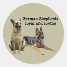 Autocollant d'amis de berger allemand
