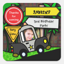 Autocollant d'anniversaire de enfant : Police