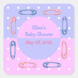 Autocollant de baby shower de Pin de couche-culott