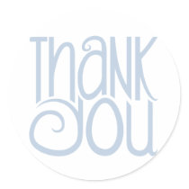 Autocollant de bleu de Merci autocollants