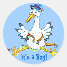Autocollant de bleu de paquet de bébé fourni par c
