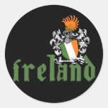 Autocollant de bouclier de l'Irlande