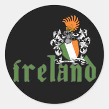 Autocollant de bouclier de l'Irlande
