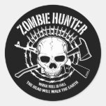 Autocollant de chasseur de zombi