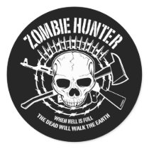 Autocollant de chasseur de zombi autocollants