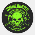 Autocollant de chasseur de zombi