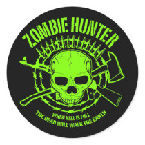 Autocollant de chasseur de zombi autocollants