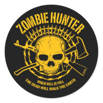Autocollant de chasseur de zombi autocollants
