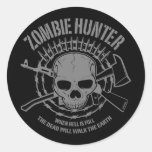 Autocollant de chasseur de zombi
