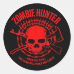 Autocollant de chasseur de zombi