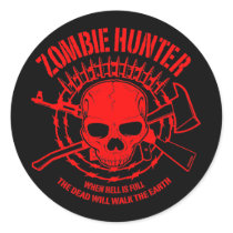 Autocollant de chasseur de zombi autocollants