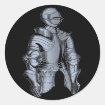 Autocollant de chevalier de Bleu