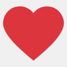 Autocollant de coeur d'amour