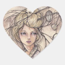 Autocollant de coeur de Vanitas