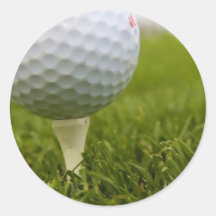 Autocollant de conception de tee de golf