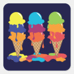 Autocollant de crème glacée