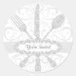 Autocollant de cuillère de couteau de fourchette