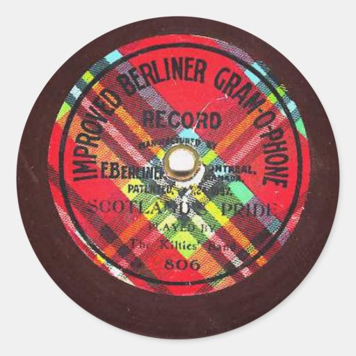 Autocollant de disque "de phonographe berlinois am