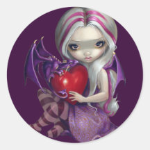 Autocollant "de dragon de Valentine"