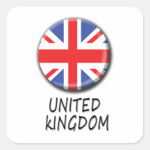 Autocollant de drapeau de bouton du Royaume-Uni