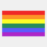 Autocollant de drapeau de fierté d'arc-en-ciel
