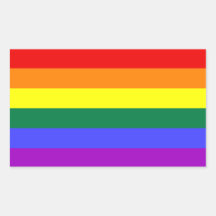 Autocollant de drapeau de fierté d'arc-en-ciel