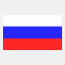 Autocollant de drapeau de la Russie