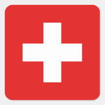 Autocollant de drapeau de la Suisse