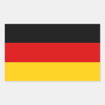 Autocollant de drapeau de l'Allemagne