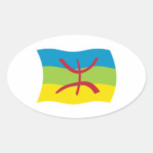 Autocollant de drapeau de personnes de Berber