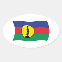 Autocollant de drapeau de personnes de Kanak