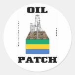 Autocollant de gisement de pétrole du Gabon, Rabi,