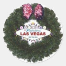 Autocollant de guirlande de Noël de Las Vegas