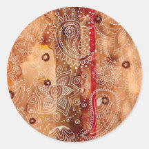 Autocollant de henné
