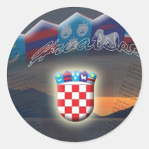 Autocollant de la Croatie
