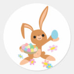 Autocollant de lapin de Pâques autocollants
