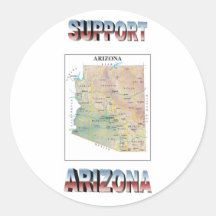 Autocollant de l'Arizona de soutien