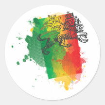 Autocollant de lion de la Jamaïque Zion