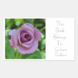 Autocollant de livre de rose de rose