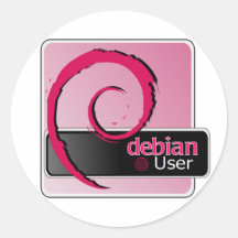 Autocollant de logo d'utilisateur de Debian