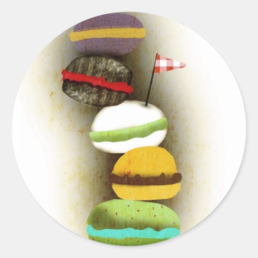 Autocollant de macarons