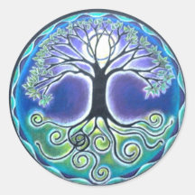 Autocollant de mandala de pleine lune