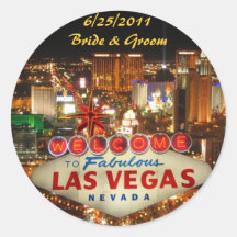 Autocollant de mariage de bande de Las Vegas