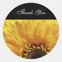 Autocollant de Merci de fleur