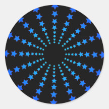 Autocollant de motif, étoiles bleues
