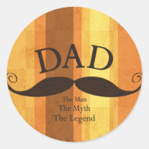 Autocollant de moustache de papa