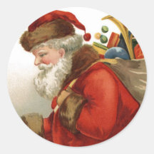 Autocollant de Noël de Père Noël