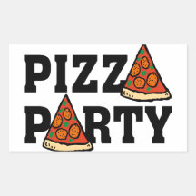 autocollant de partie de pizza