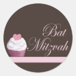 Autocollant de petit gâteau de bat mitzvah