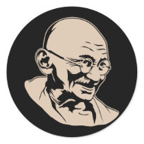 Autocollant de portrait de Mahatma Gandhi autocollants